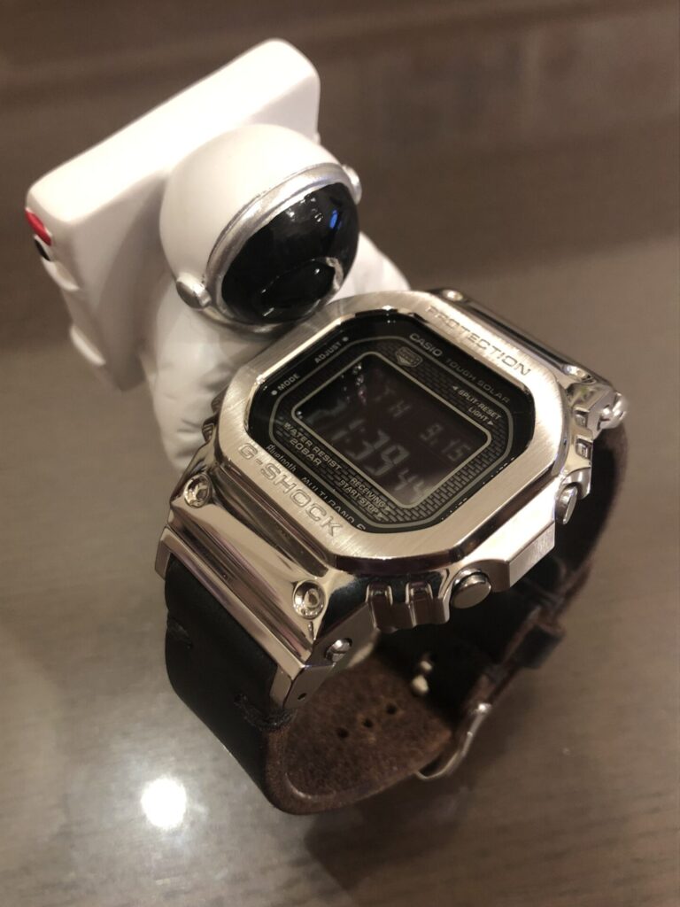 ウレタンバンドは試着のみG-SHOCK GMW-B5000-1JF/社外メタルバンド交換 